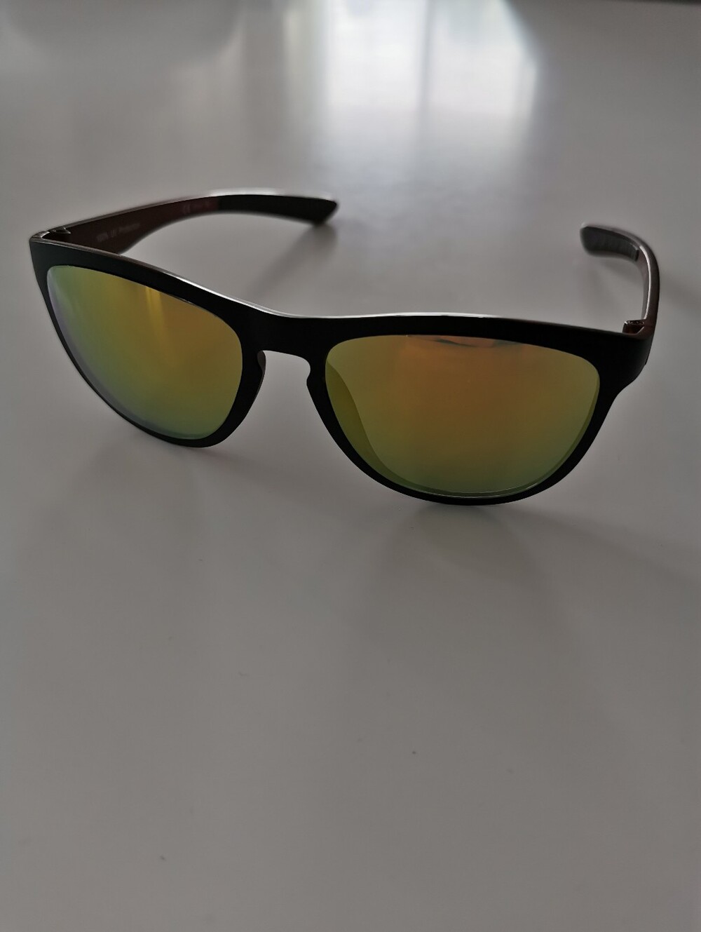 Sportcheck Men's Black Sunglasses With Multicolour Mirrored Lenses
